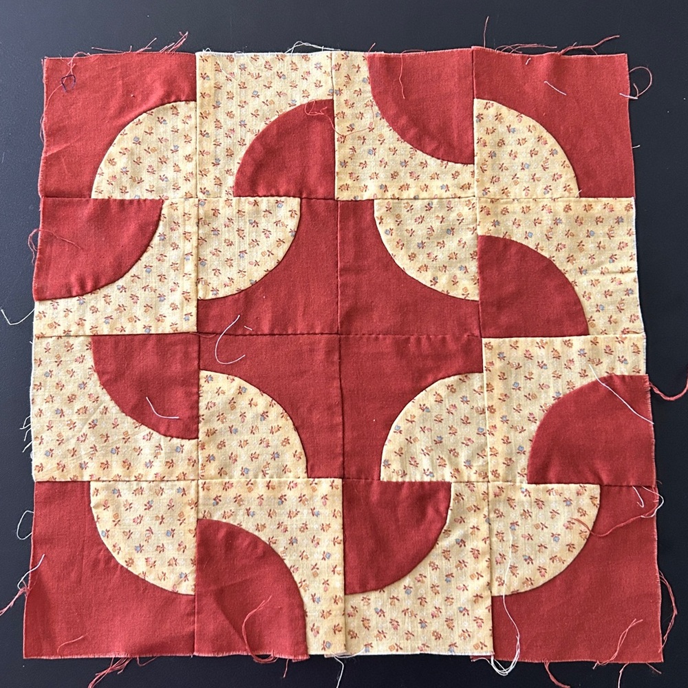 Handmade unfinished Vintage Quilt Blocks Lot of 12 Size 13”x13” - Picture 13 of 14